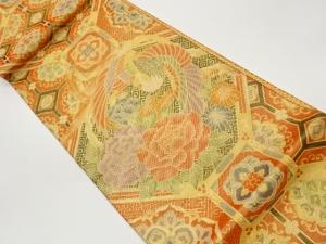 佐賀錦花鳥に華文模様織出し袋帯
